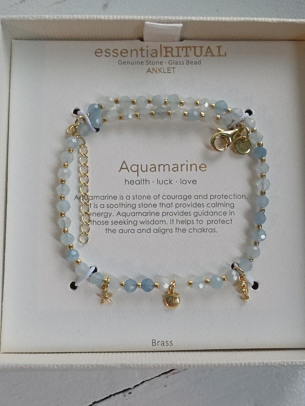 Essential Ritual Aquamarine Anklet